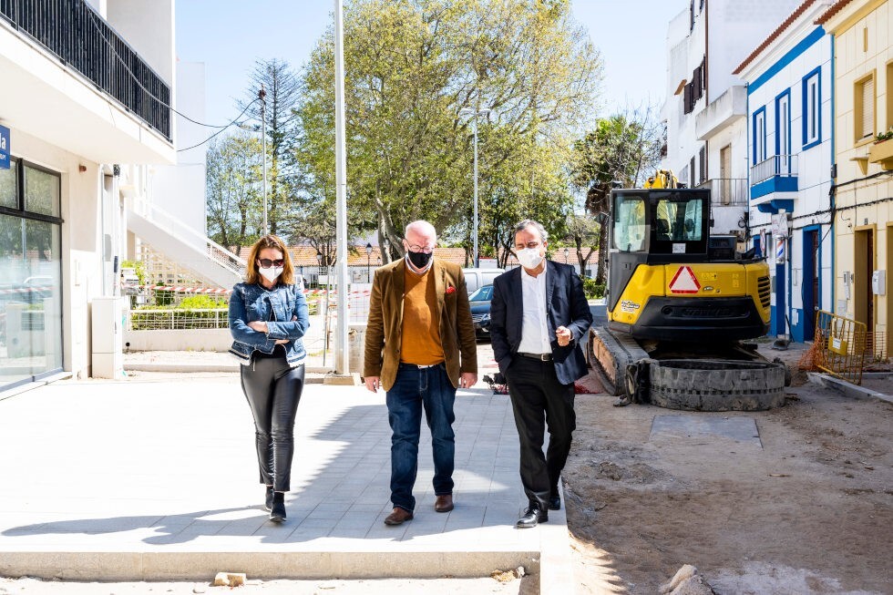 Visita &agrave; obra da Rua Marqu&ecirc;s de Pombal