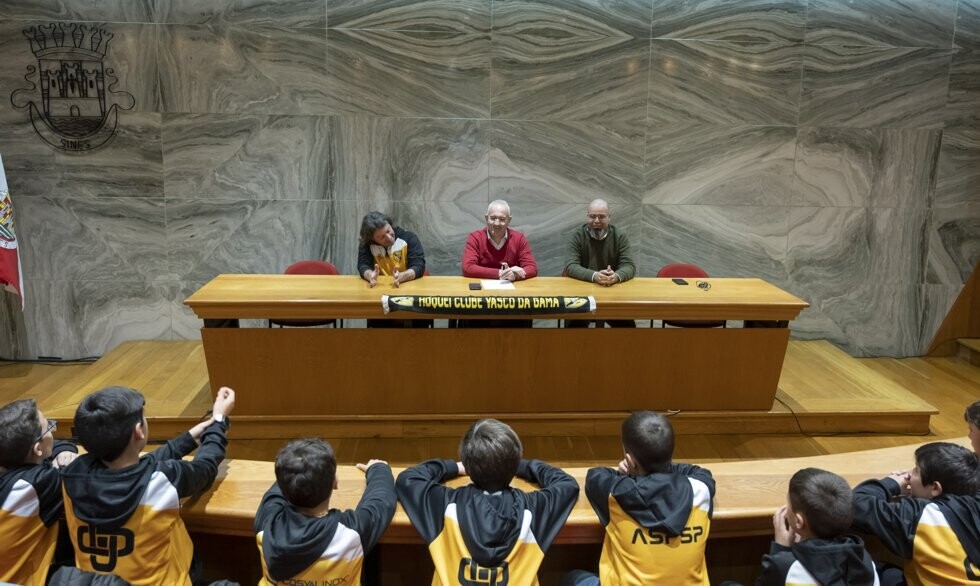 Rece&ccedil;&atilde;o &agrave; equipa de h&oacute;quei