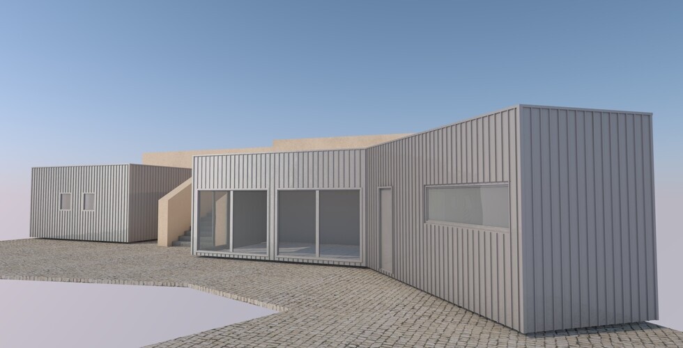 Imagem do futuro pavilh&atilde;o