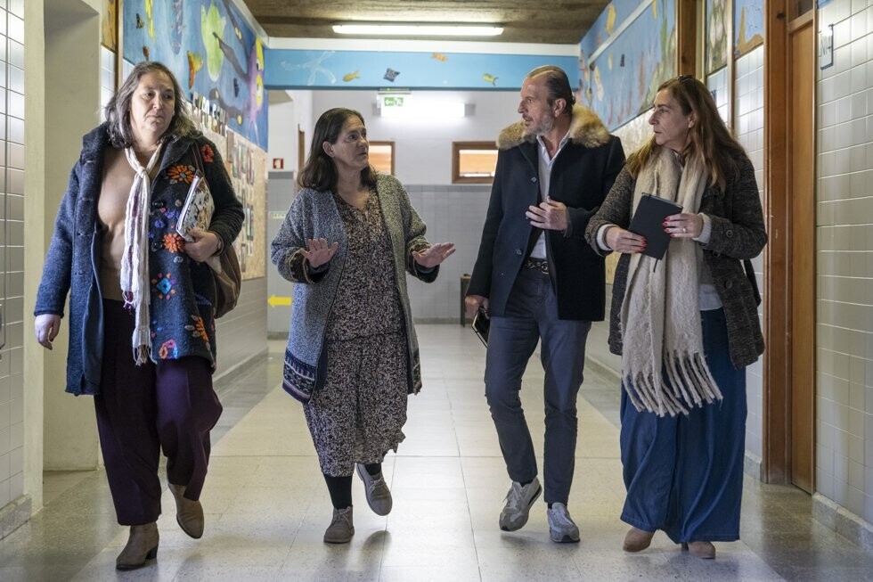 Visita &agrave; Escola Poeta Al Berto