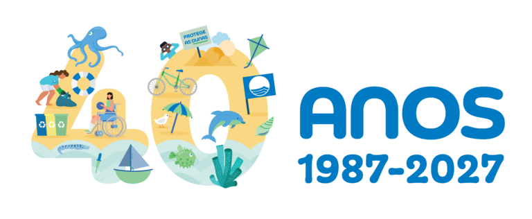 Logo 40 Anos Bandeira Azul